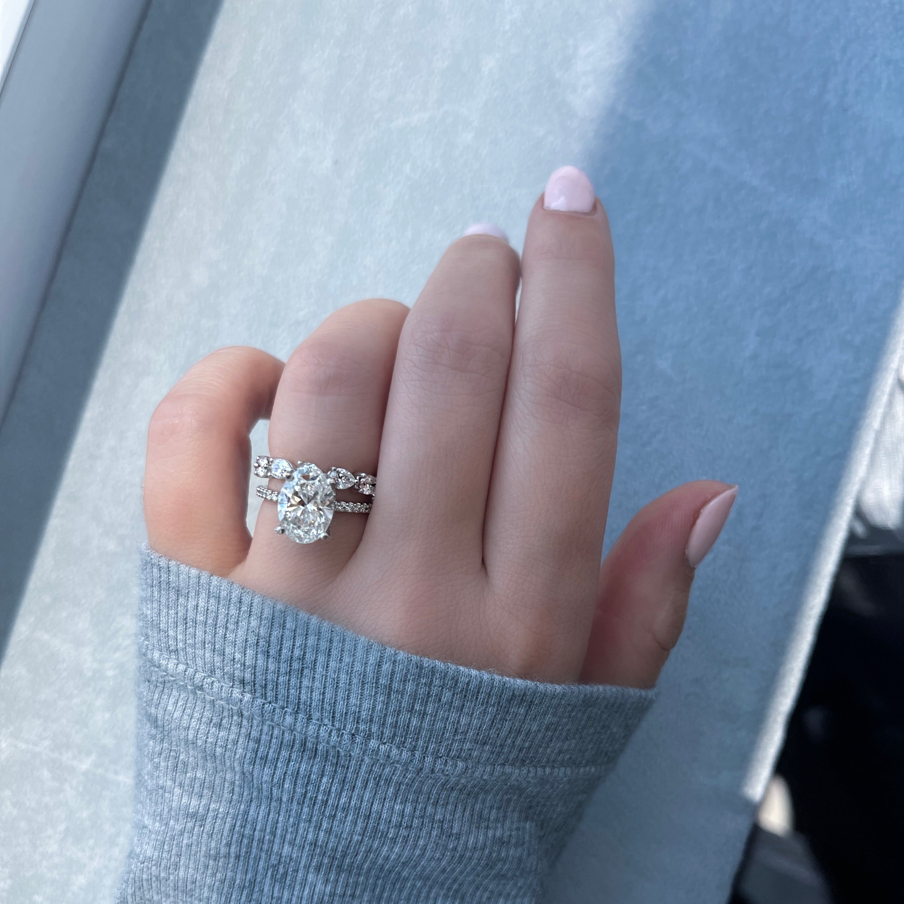 Diamond Pear Eternity Band