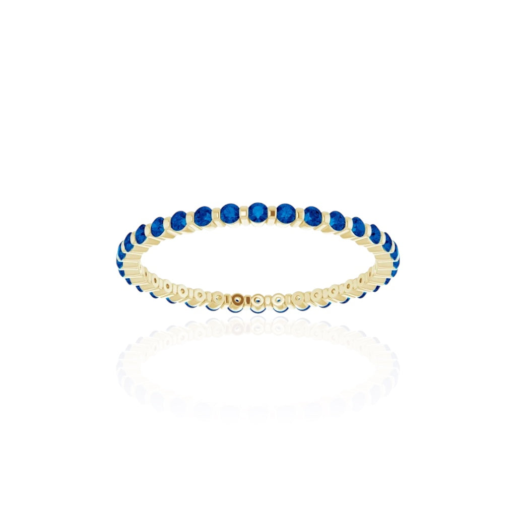 Blue Sapphire Eternity Ring