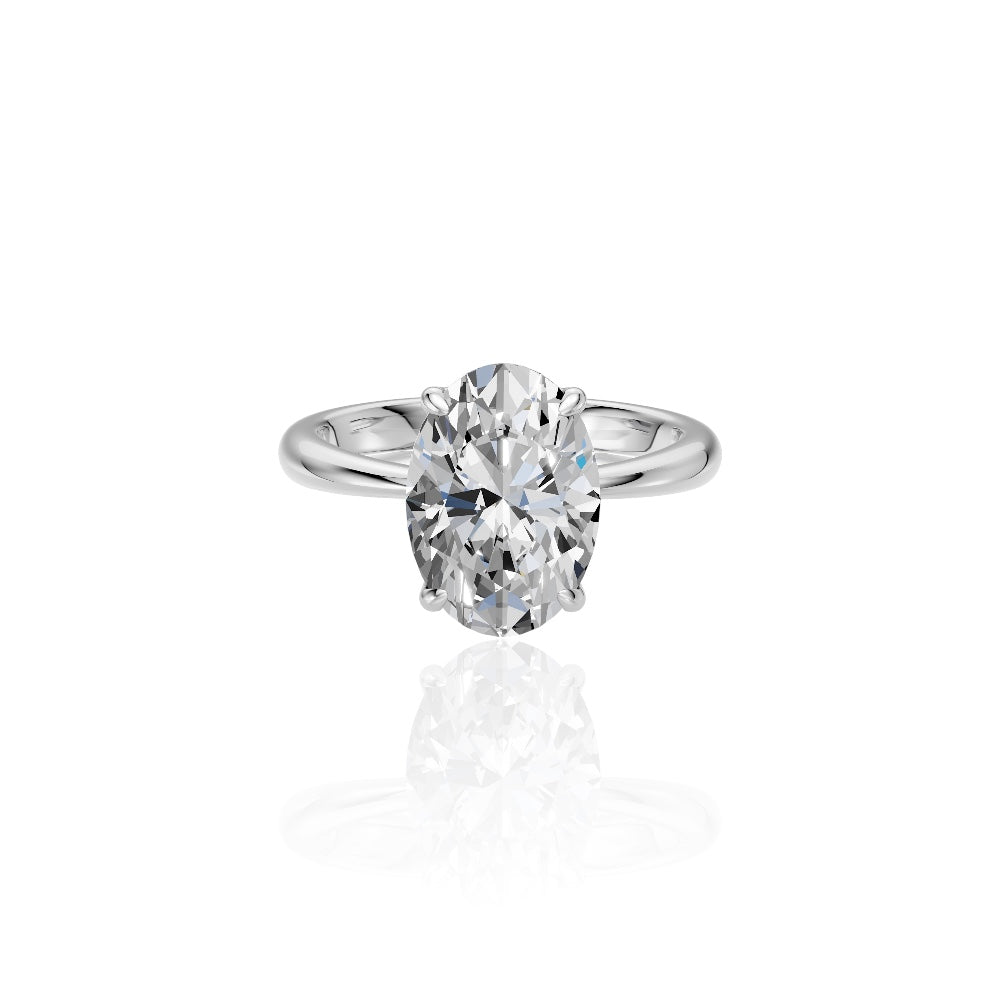 Brooks 4.02ct Oval Diamond Engagement Ring