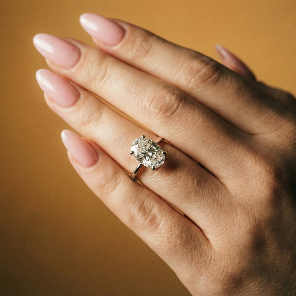 Brooks 4.02ct Oval Diamond Engagement Ring