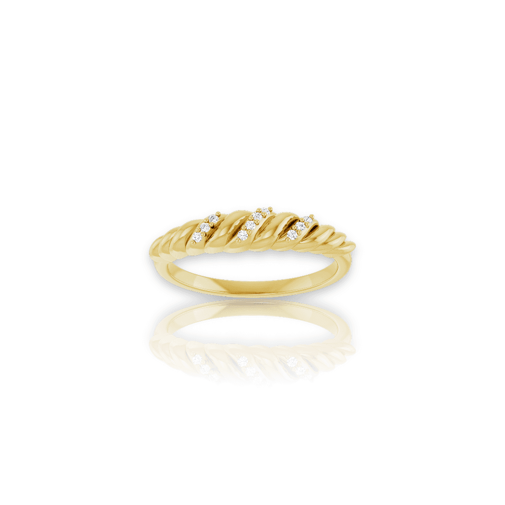 Diamond Sprinkle Dome Ring