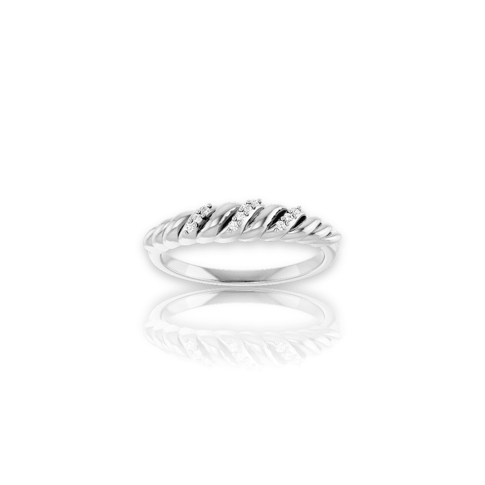 Diamond Sprinkle Dome Ring