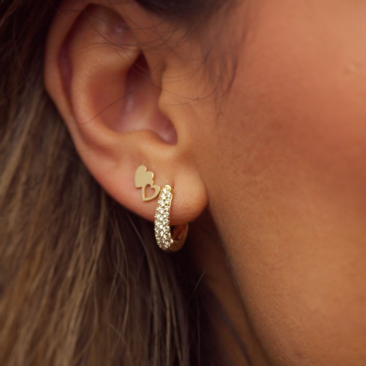 Maia Gold Hoop Earrings