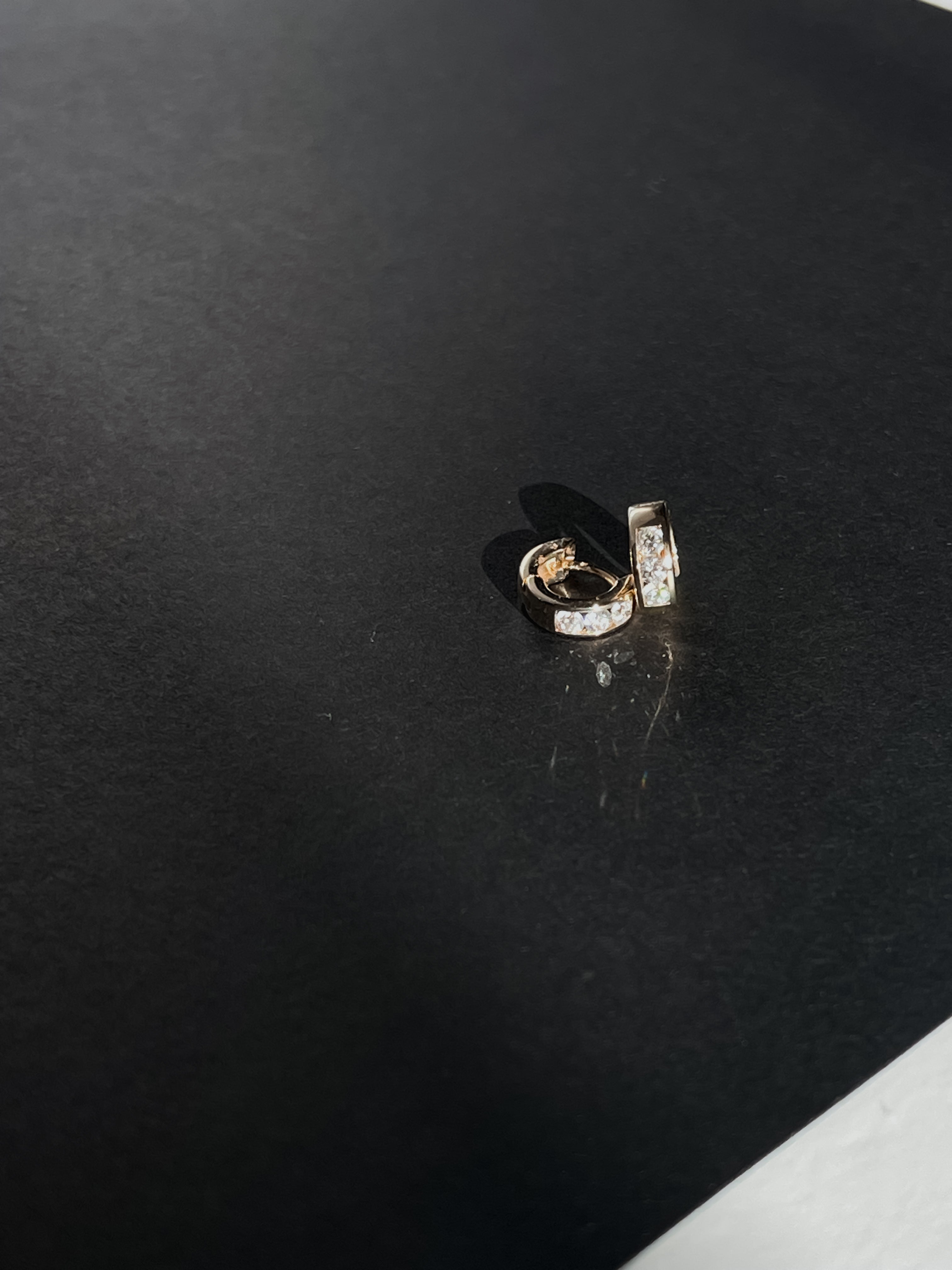 Gold Dust Hoop Earrings