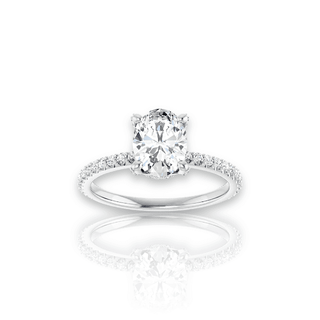 Oval Diamond Engagement Ring | 3 Carat