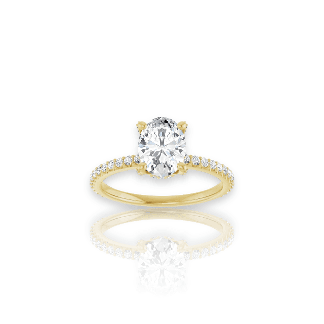 Oval Diamond Engagement Ring | 3 Carat