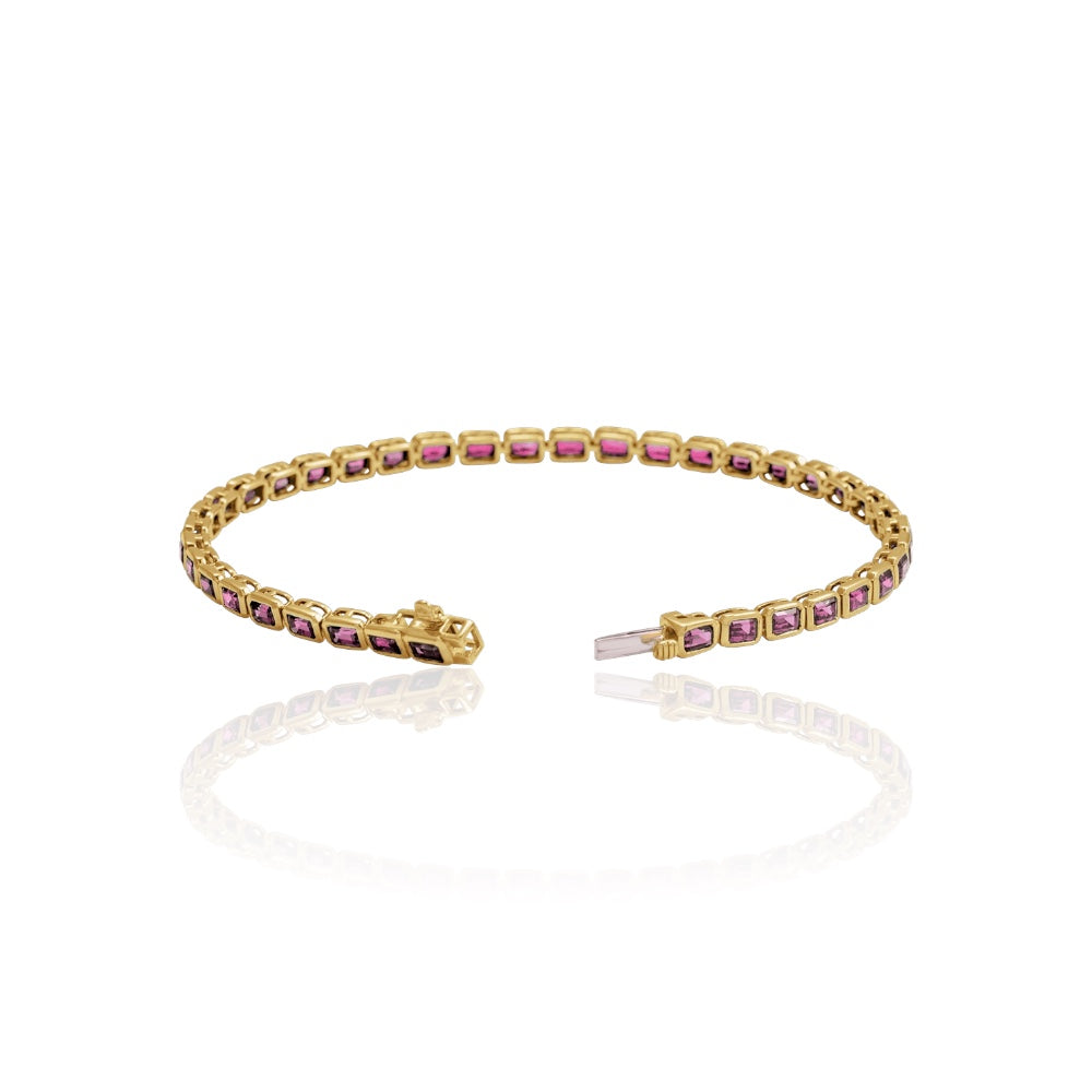 Natural Pink Tourmaline Bracelet