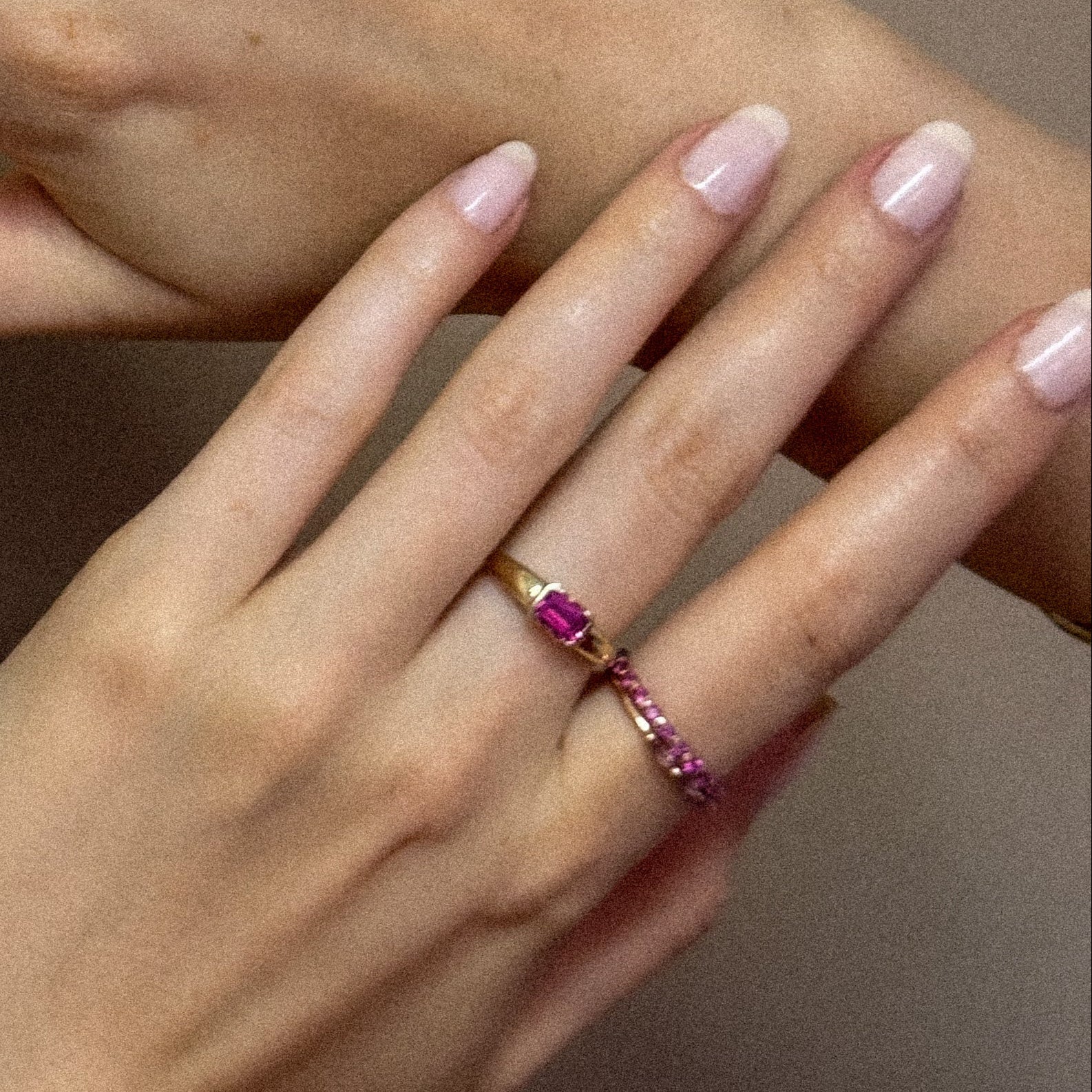 Pink Sapphire Solenne Ring