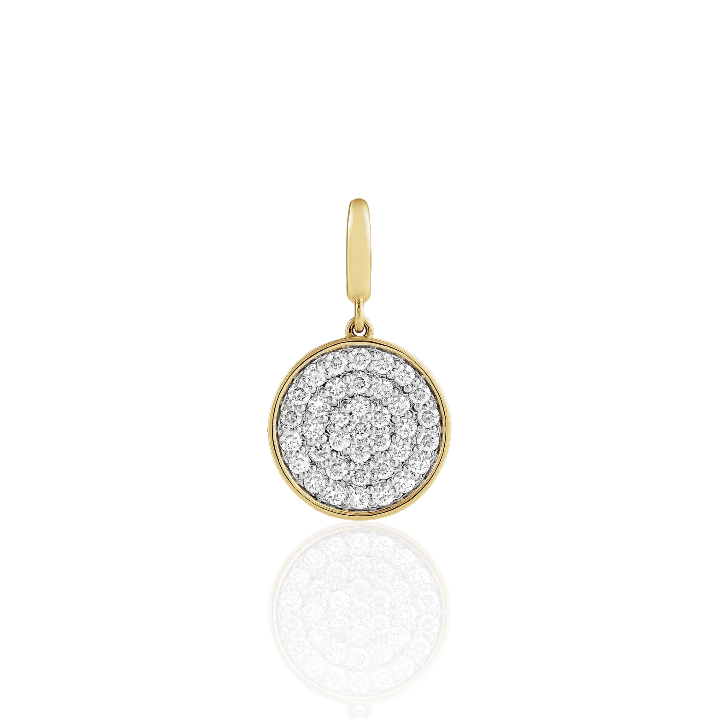 The Solis Pavé Disc Charm