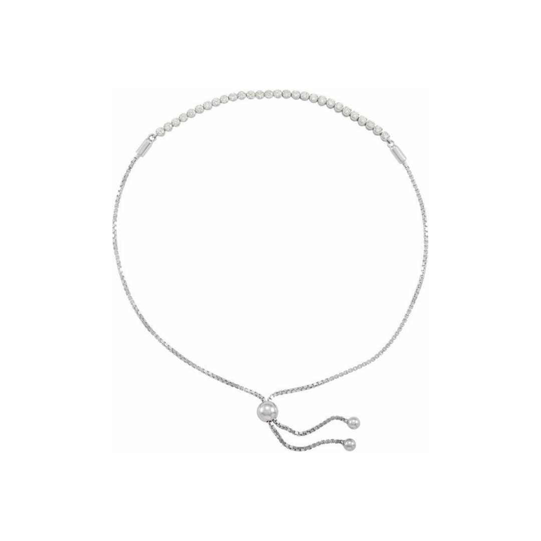 14k Diamond Bolo Bracelet - YAREMA JEWELRY