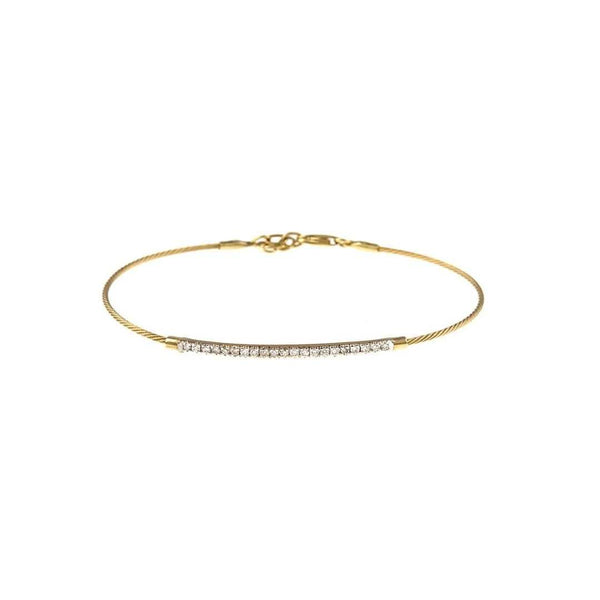 14k Gold Pave Diamond Bracelet - YAREMA JEWELRY
