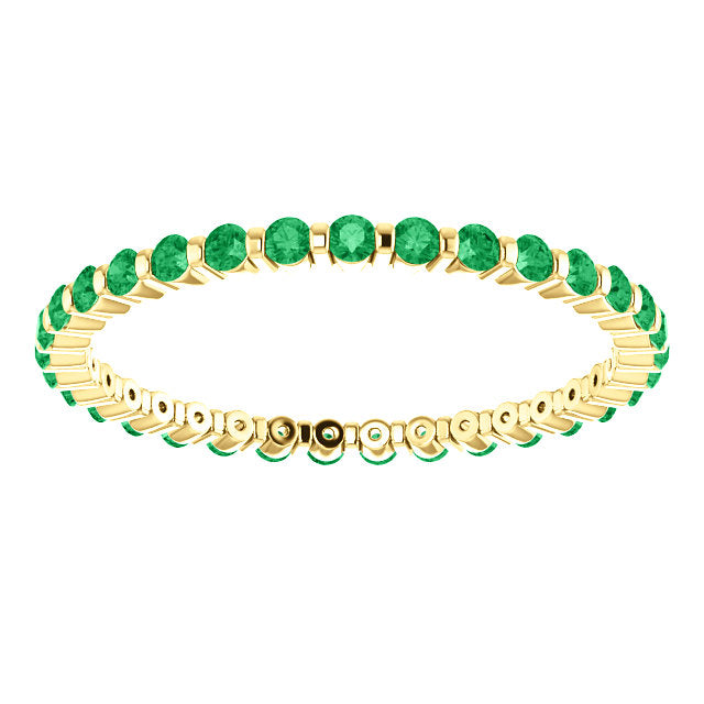 Emerald Eternity Ring - YAREMA JEWELRY