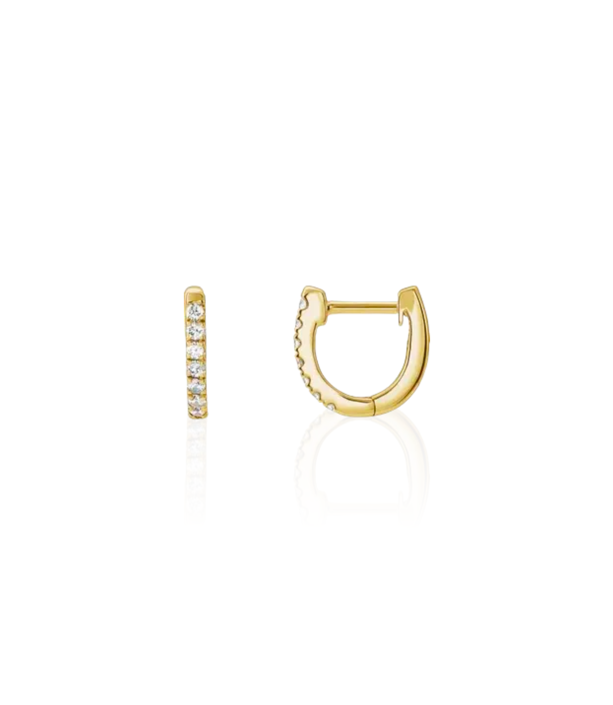 Halina Diamond Hoop Earrings
