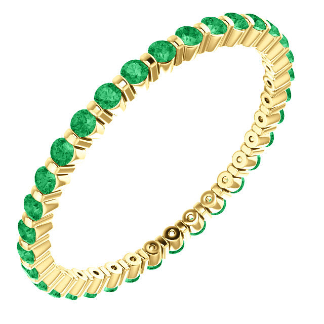 Emerald Eternity Ring - YAREMA JEWELRY