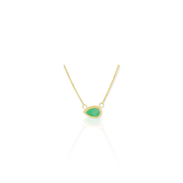 Dainty Emerald Necklace