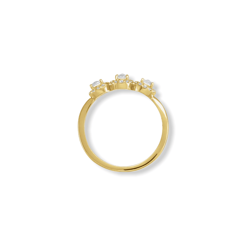 Rose Cut Diamond Ring - YAREMA JEWELRY