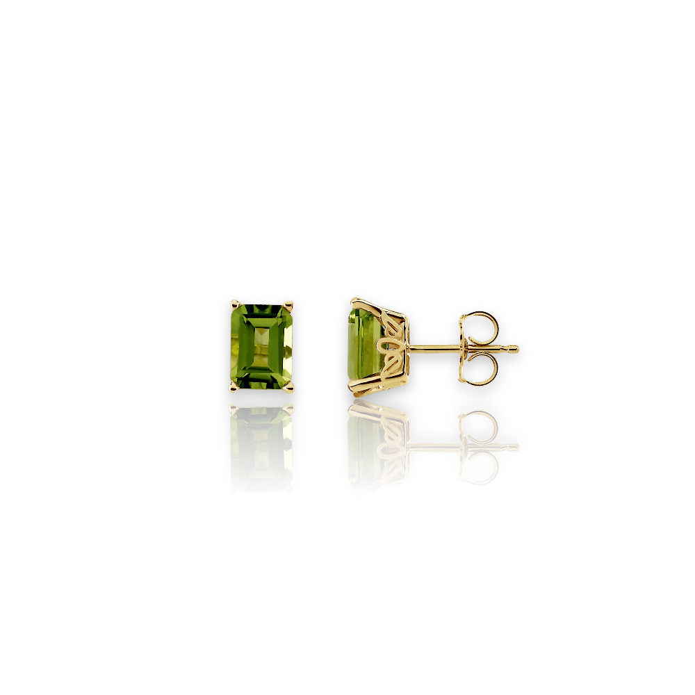 14K Peridot Earrings