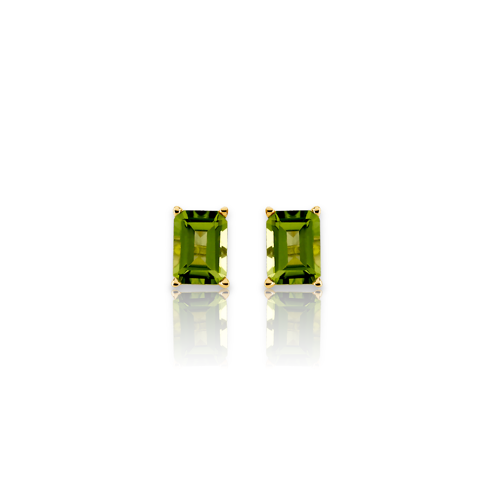 14K Peridot Earrings