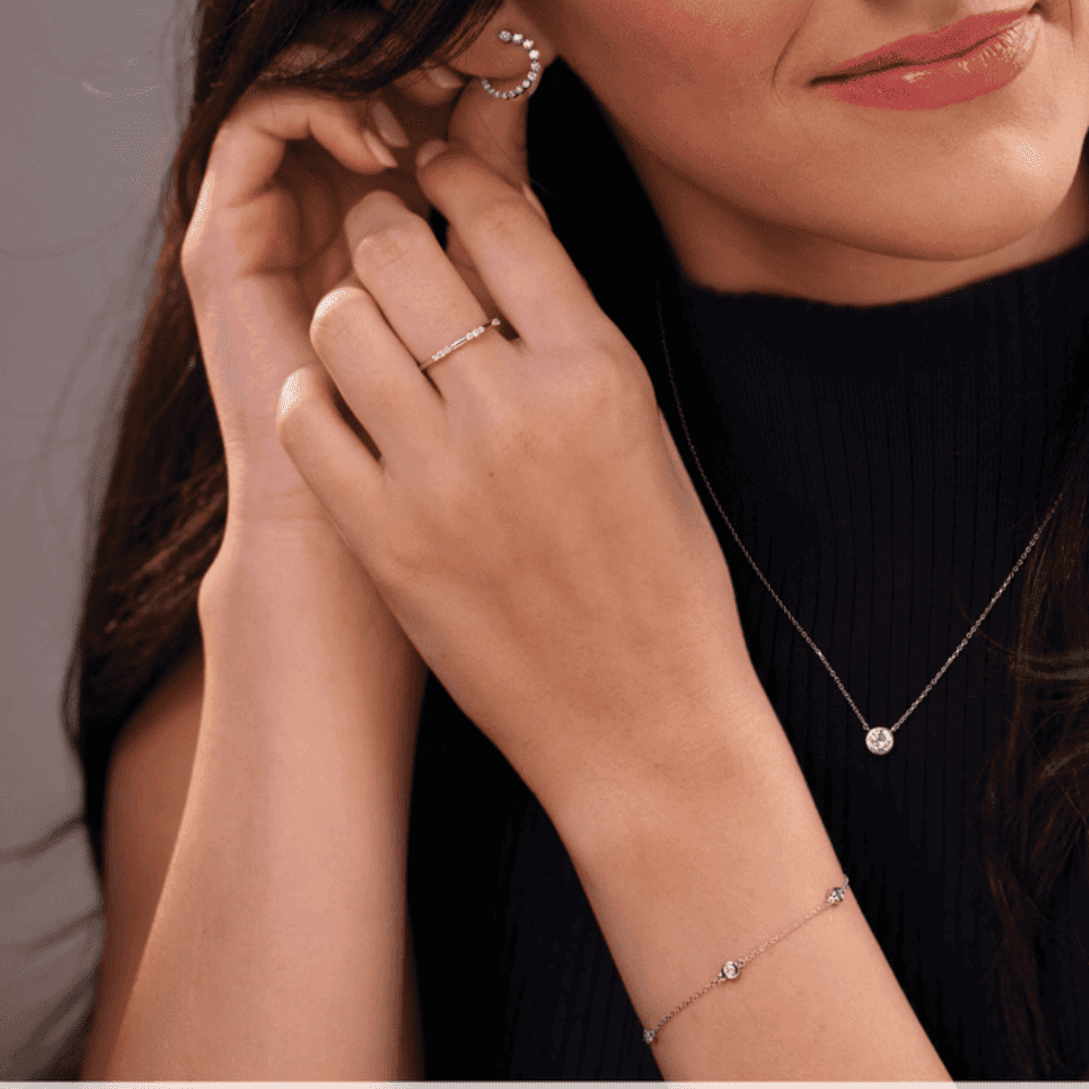 14k Lean On Diamond Ring