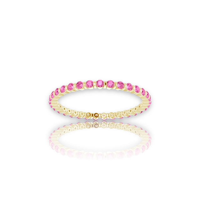 Pink Sapphire Eternity Ring