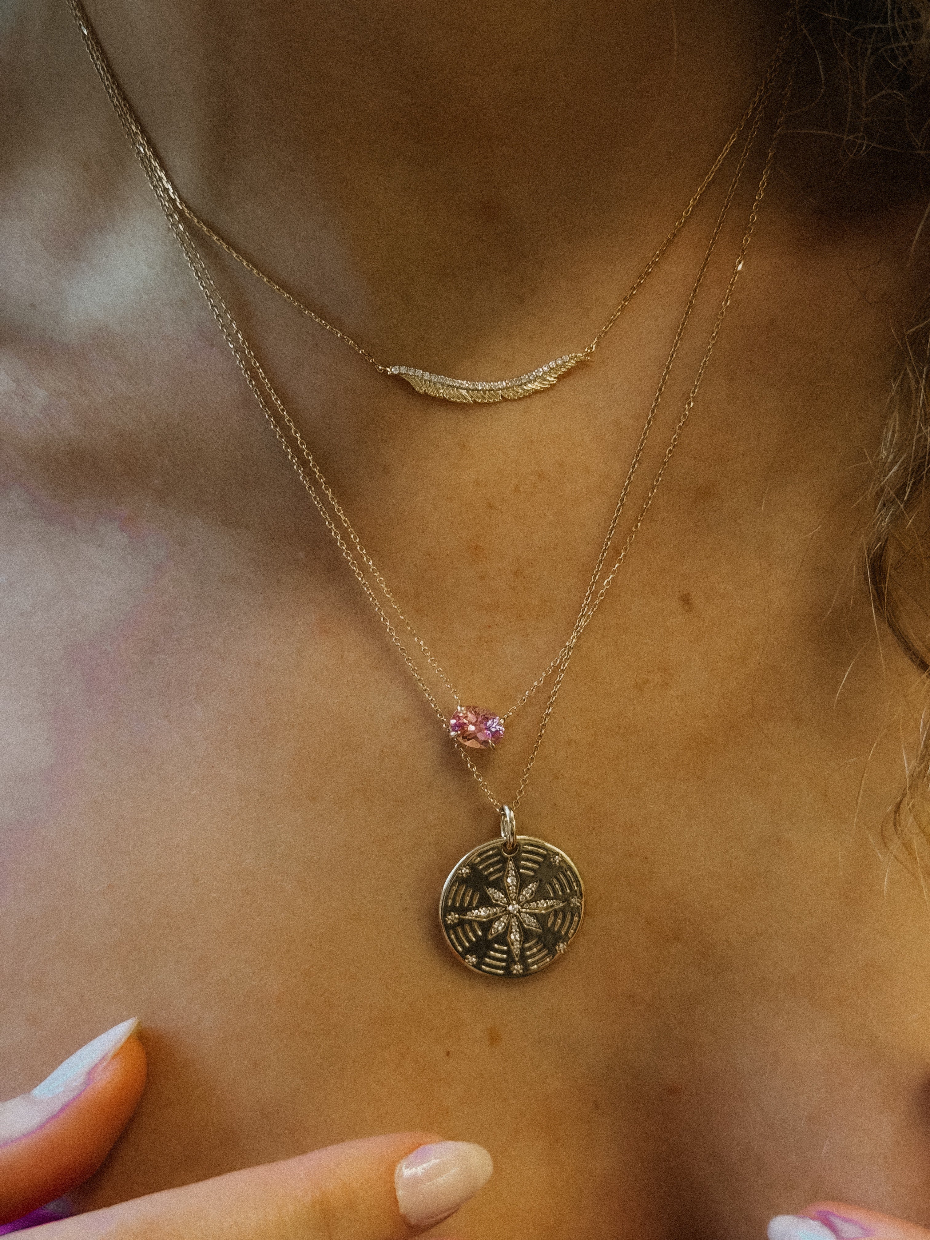 Ardea Pink Tourmaline Necklace