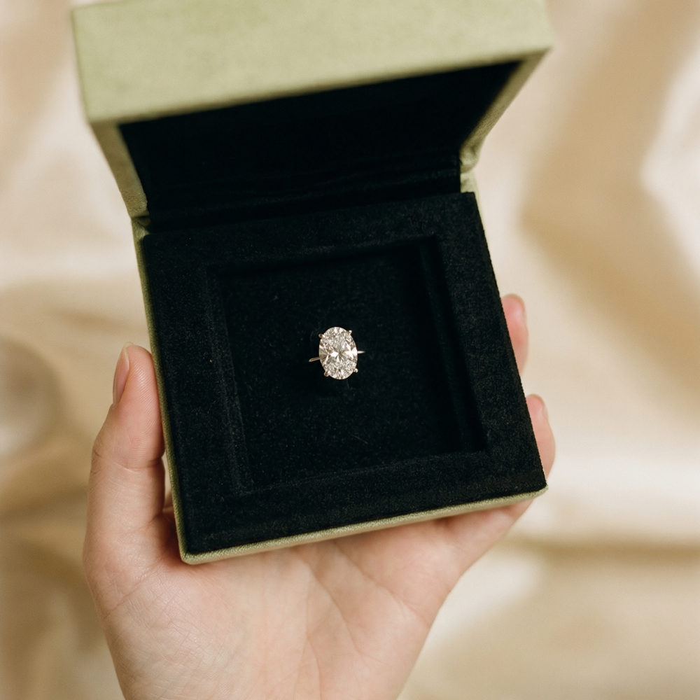 Brooks 4.02ct Oval Diamond Engagement Ring