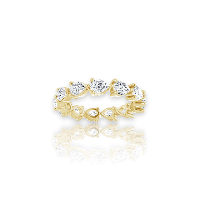 Diamond Pear Eternity Band