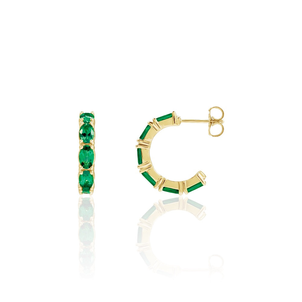 Emerald Orbit Hoops