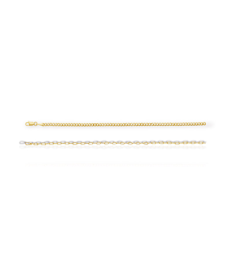The Etta Curb & Paperclip Chain Necklace