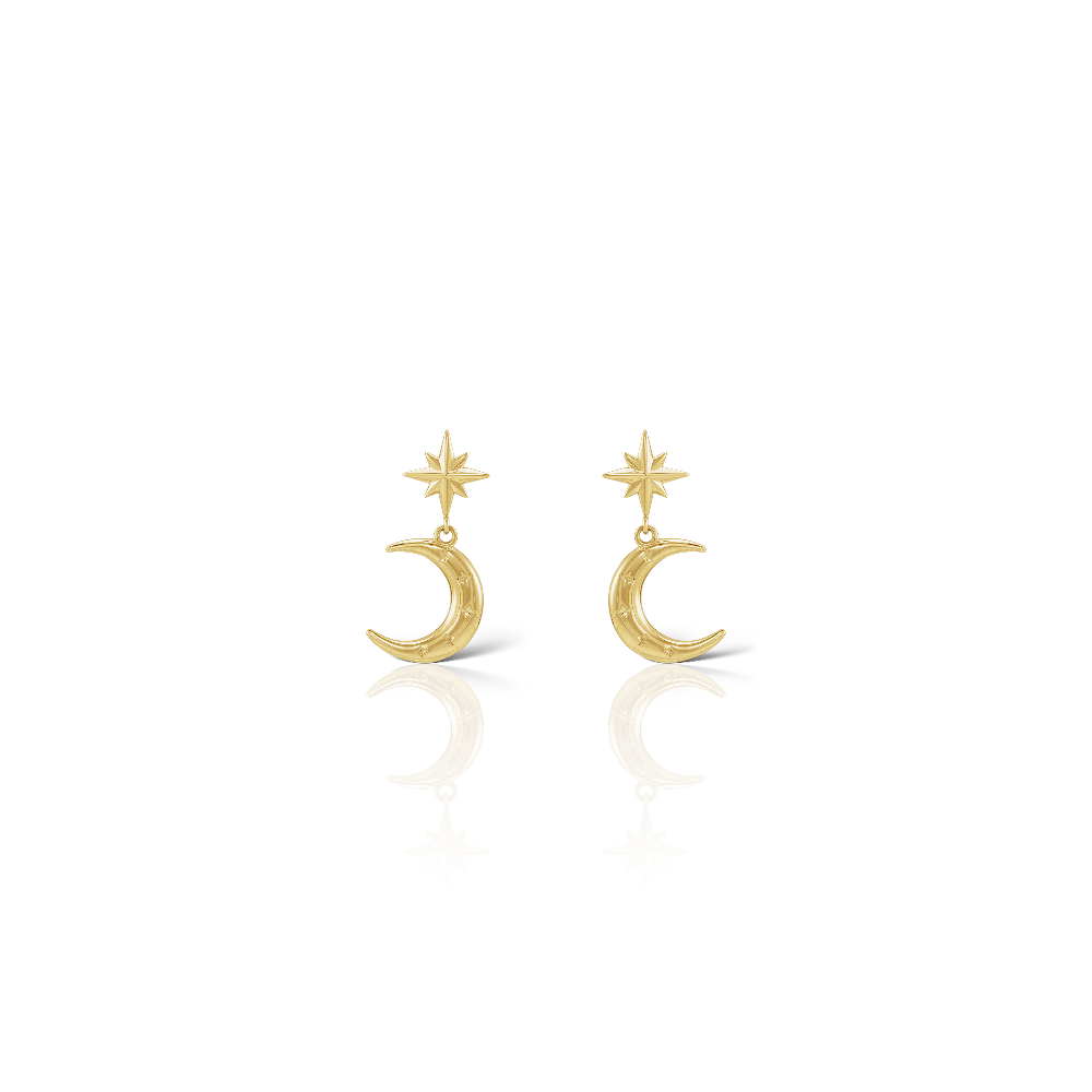 Crescent & Star Earrings