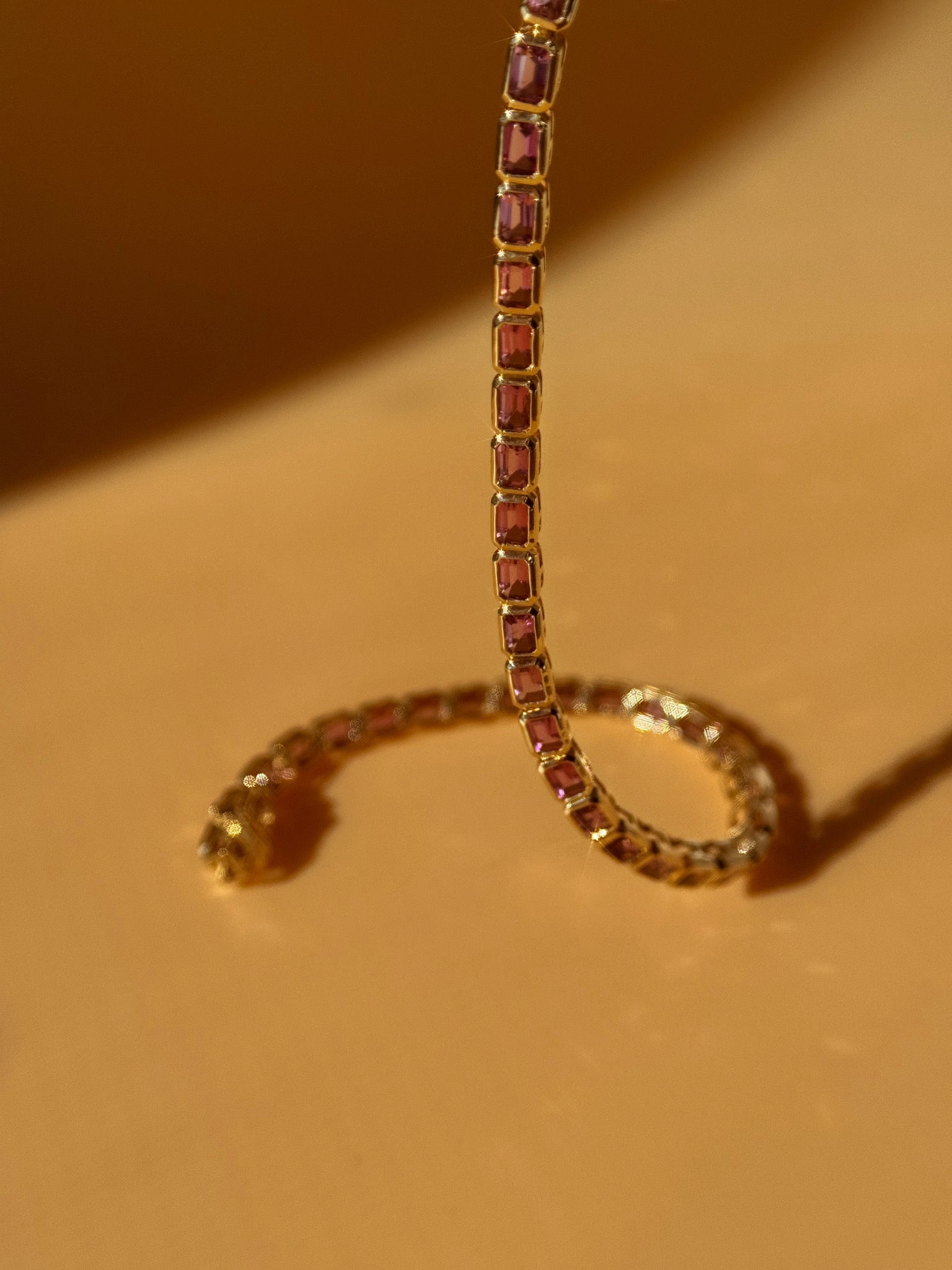 Natural Pink Tourmaline Bracelet