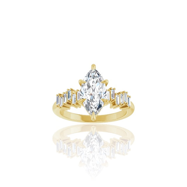Marquise Diamond Engagement Ring