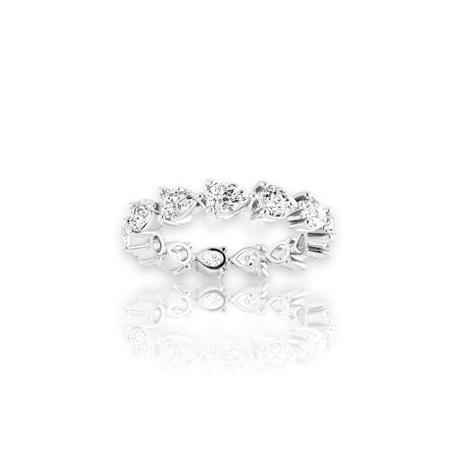 Diamond Pear Eternity Band