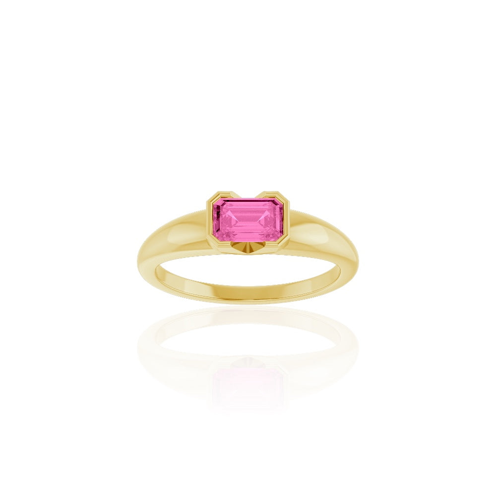 Pink Sapphire Solenne Ring