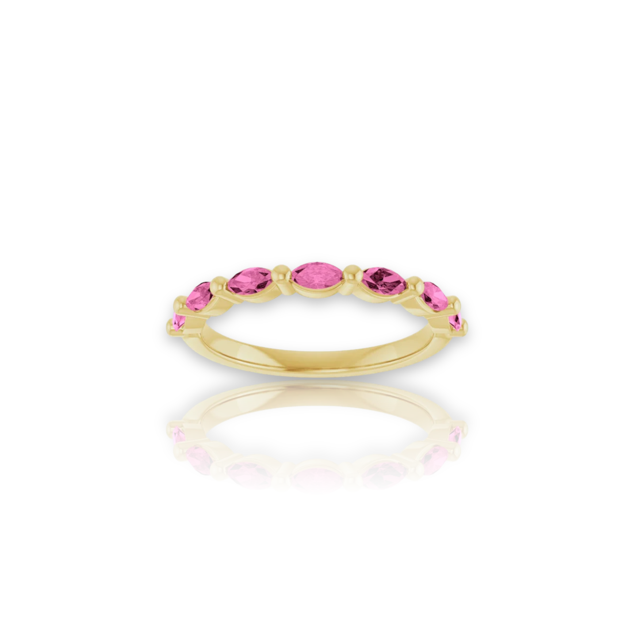 Pink Sapphire Marquise Ring