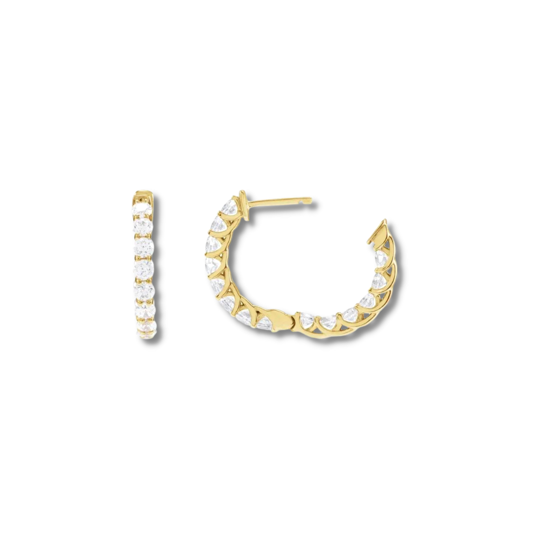 Solstice Splendor Diamond Hoops