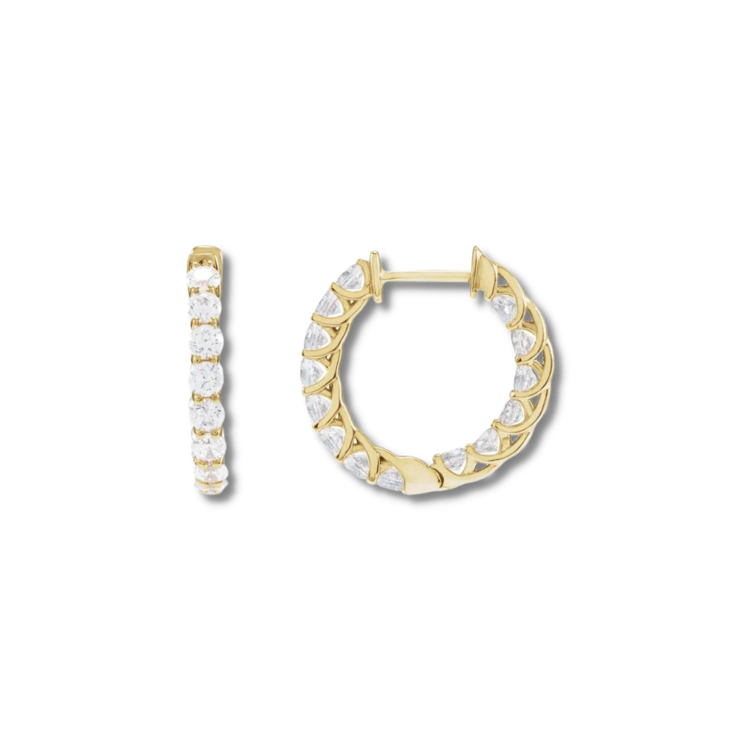 Solstice Splendor Diamond Hoops