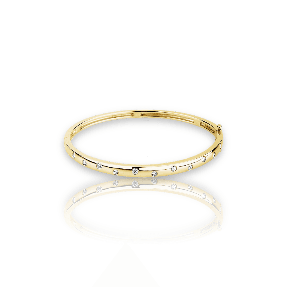 The Sphere Diamond Bangle Bracelet