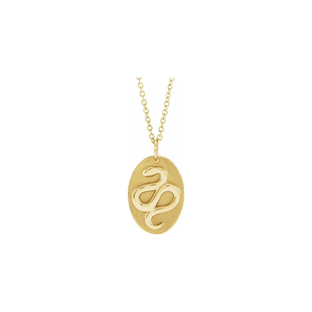 Snake Medallion Necklace