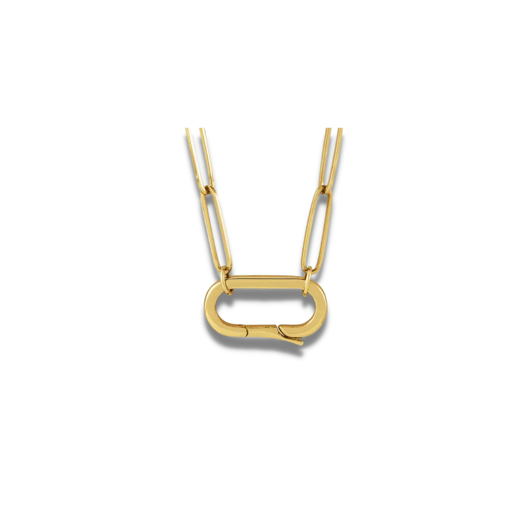 14k Charm Necklace with bail