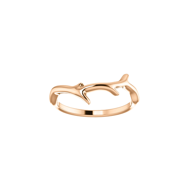 14K Gold Olive Branch Ring - YAREMA JEWELRY