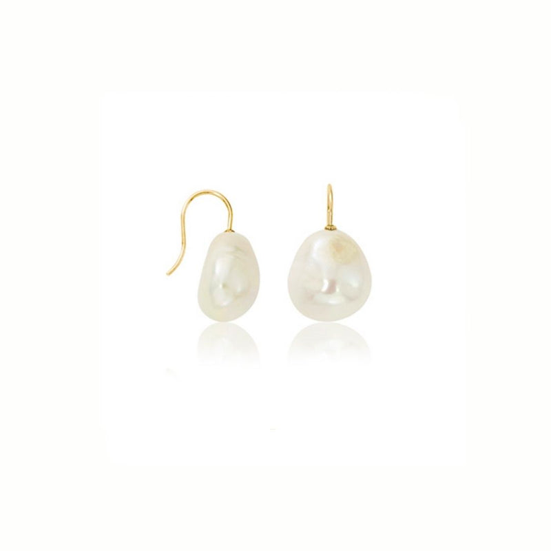 14k Baroque Pearl Drop Earrings - YAREMA JEWELRY