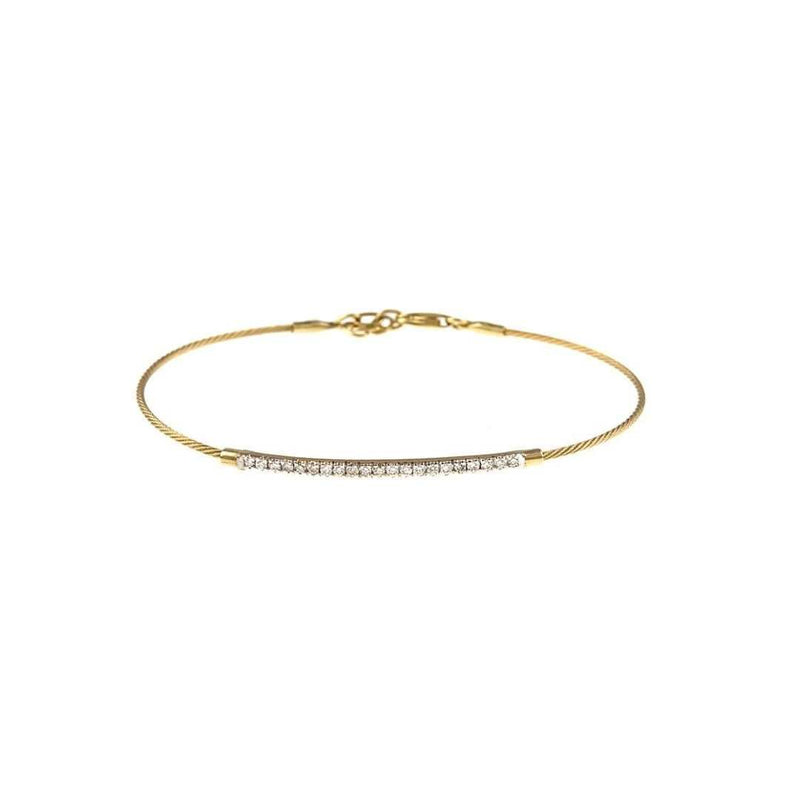 14k Gold Pave Diamond Bracelet - YAREMA JEWELRY
