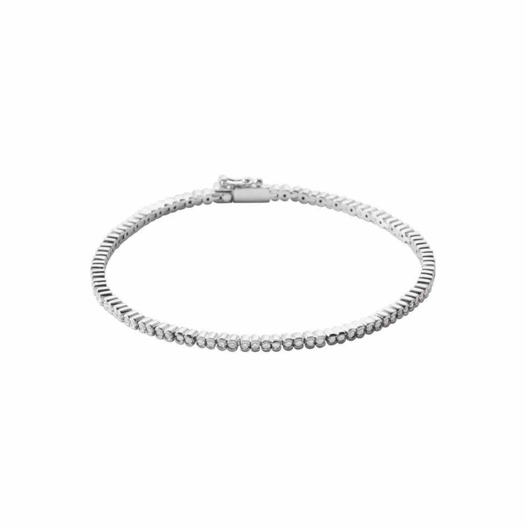 Gold Diamond Tennis Bracelet 