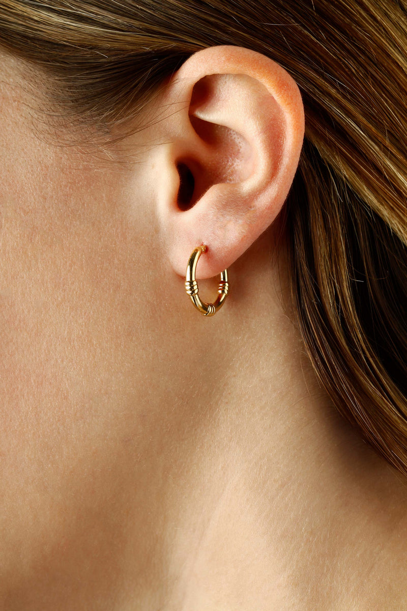 14k Amorata Hoop Earrings - YAREMA JEWELRY
