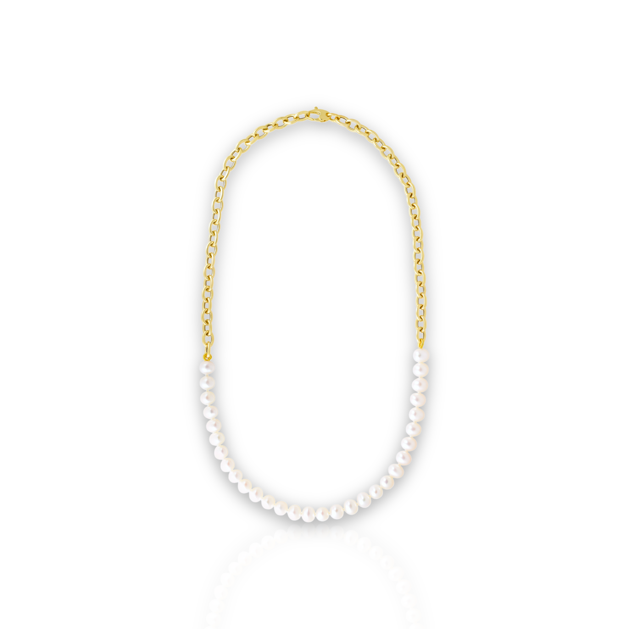 Almafi Gold & Pearl Necklace