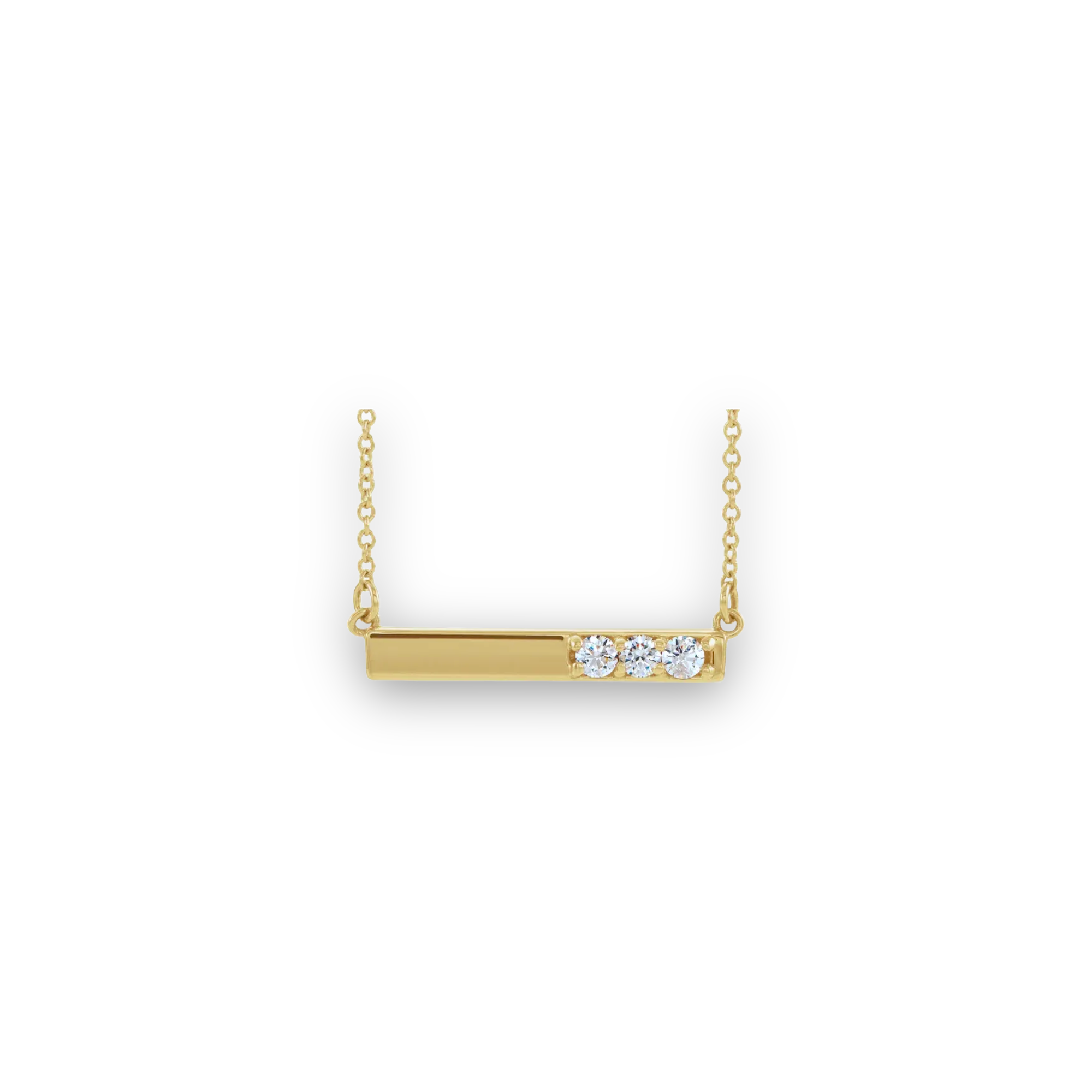 Classic Diamond Bar Necklace