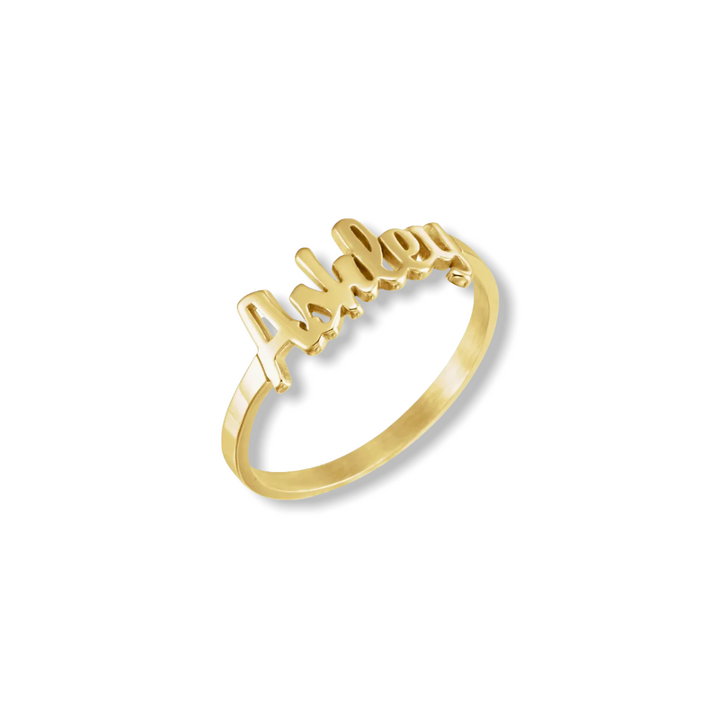 Buy Personalised Name Ring Gold Name Ring With Name Children Name Ring Gold  Ring Custom Name Ring Tiny Name Ring Personalised Gifts Online in India -  Etsy