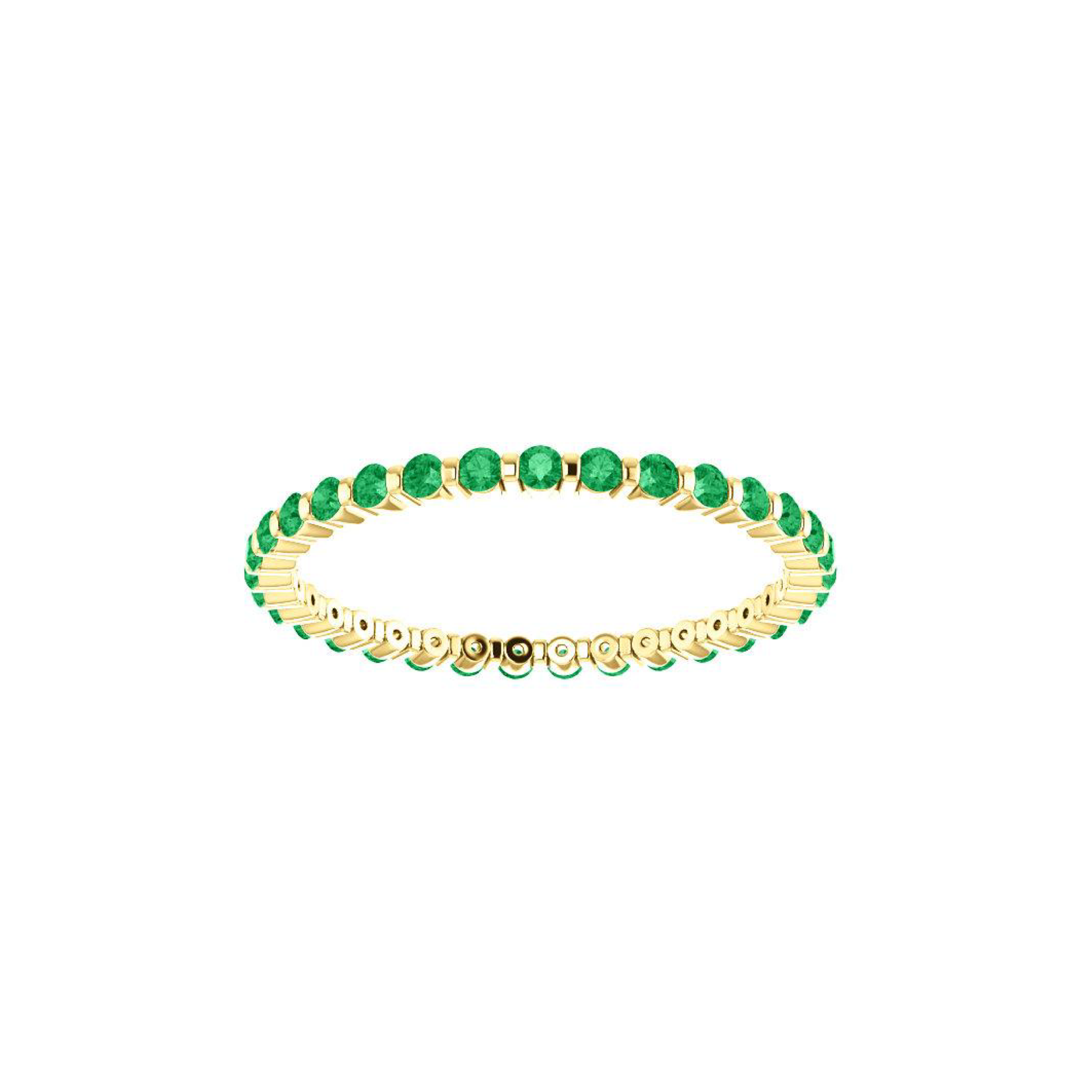 Emerald Eternity Ring - YAREMA JEWELRY