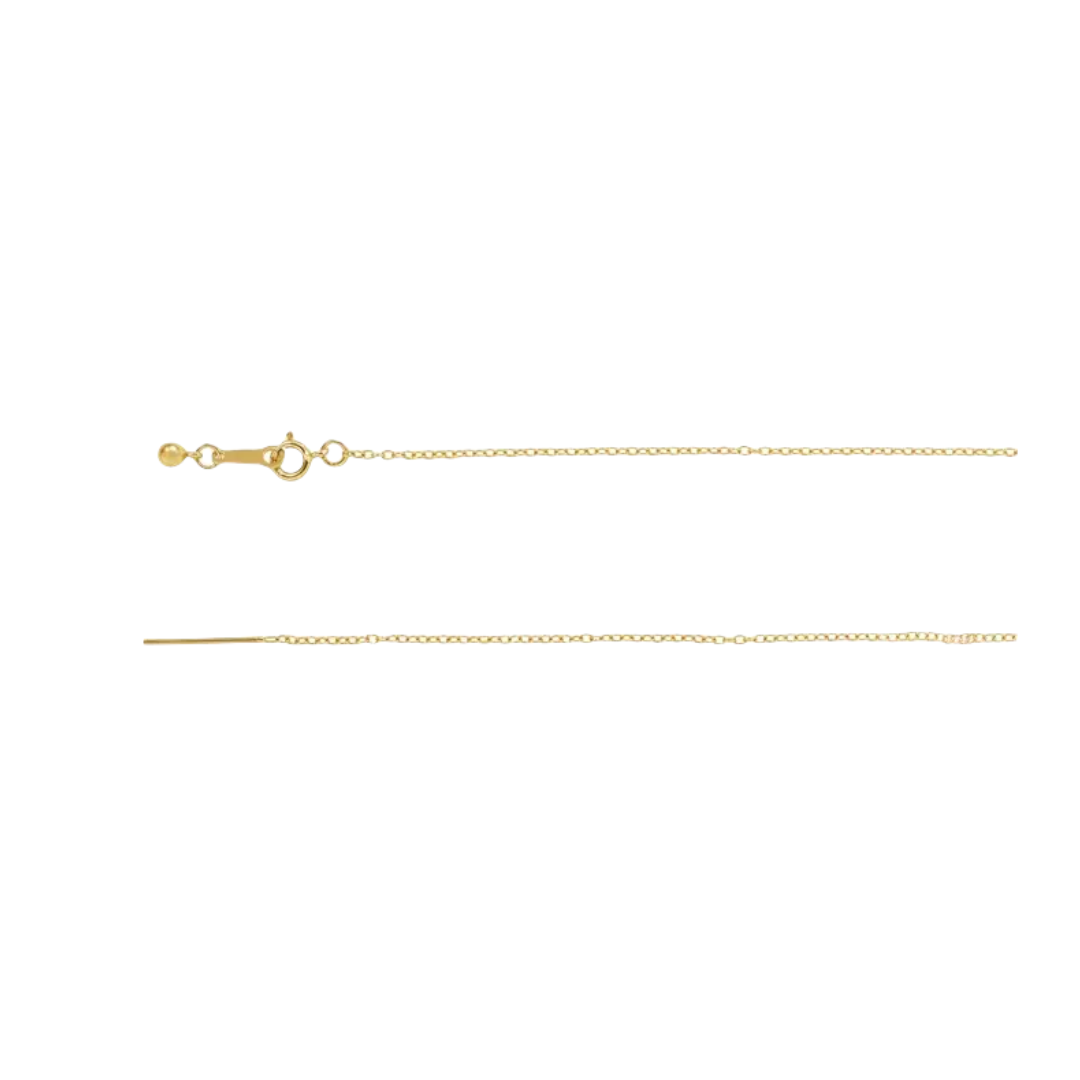 Gold Adjustable Threader Chain - YAREMA JEWELRY